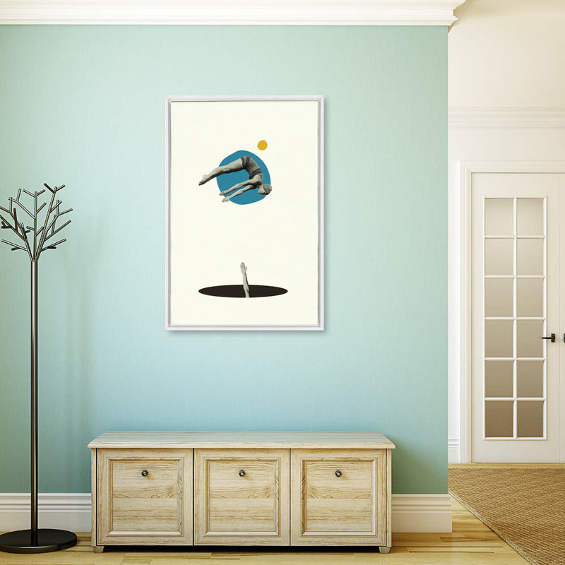 Jump, White, 36" H x 24" W