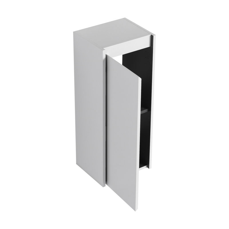 Élégante armoire latérale de salle de bain avec optimisation de l'espace et portes silencieuses