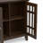 Bedford 32"W Solid Wood Transitional Low Media Cabinet with Glass Doors and Adjustable Shelves-850442378