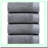 UltraSoft Absorbent Cotton Hand Towels - Set of 4 (Dark Grey)