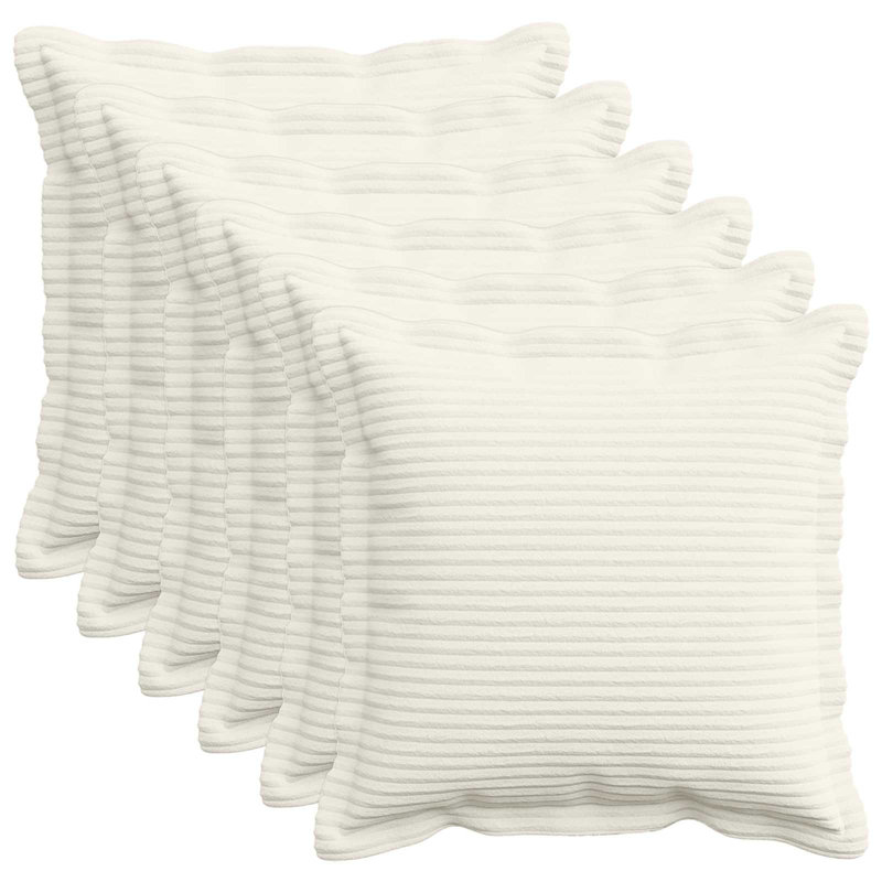 Navy Blue Cushion Cover, Square 80cm, Cream
