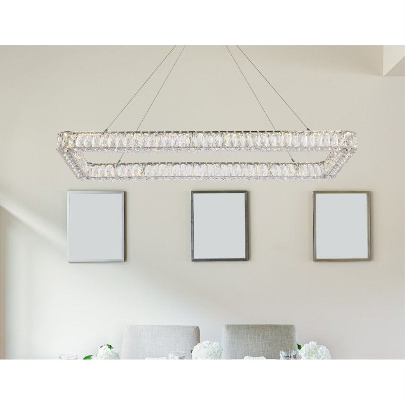 Maart 1 - Light Pendant, Chrome, 80" H x 50" W x 19" D