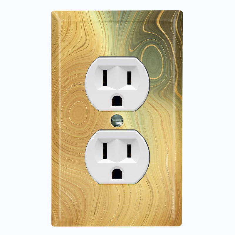 Patterned 1 - Gang Toggle Light Switch Standard Wall Plate