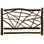 Fireside Lodge Hickory Log Twig Headboard - King - Natural