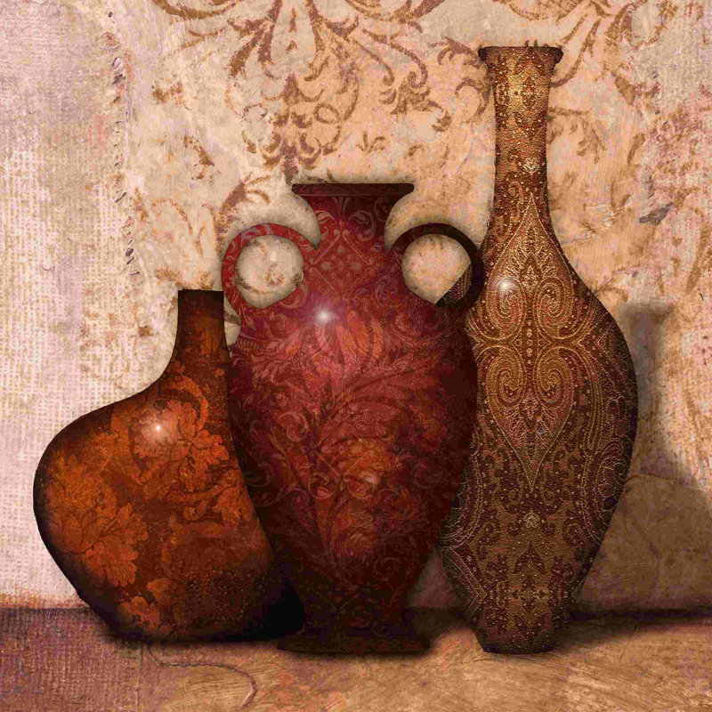 "Glass Vases Decorative Glass 4", impression sur toile tendue, H 12 po x l 12 po