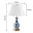 Kevelyn Ceramic Dimmable Table Lamp with USB Ports & Type C