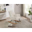 Chaise berçante rembourrée avec dossier haut Comfy