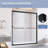 Morvano 56–60” W x 72” H Semi-Frameless Double Sliding Shower Door with Clear Tempered Glass & Matte Black Towel Bars