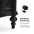Elfine 28'' W Traditional Curves End Table with Charging Station and Solid Wood Legs and Metal Knobs Adorn-100479560