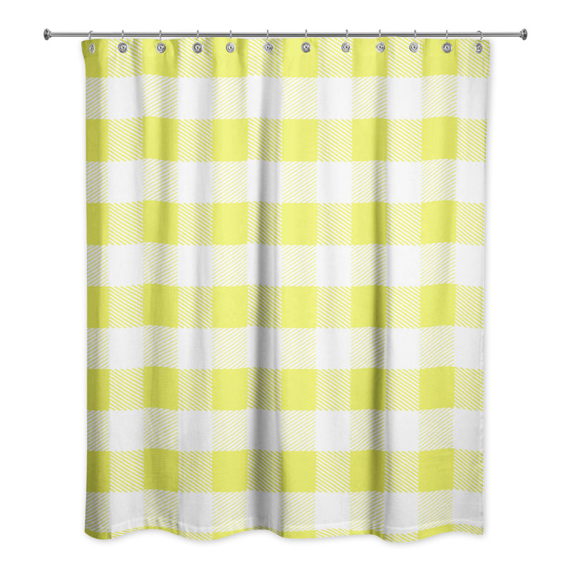 Rideau de douche Nebraska, Vert / blanc