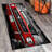 Floral Pattern Non-Woven Thin Type Printed Rug Featuring Stylish Red and Beige Color Palette with Elegant Border Design for Home and Office Spaces-126332992