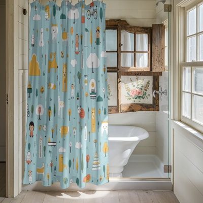 Cheerful Friends - Rideau de douche Premium