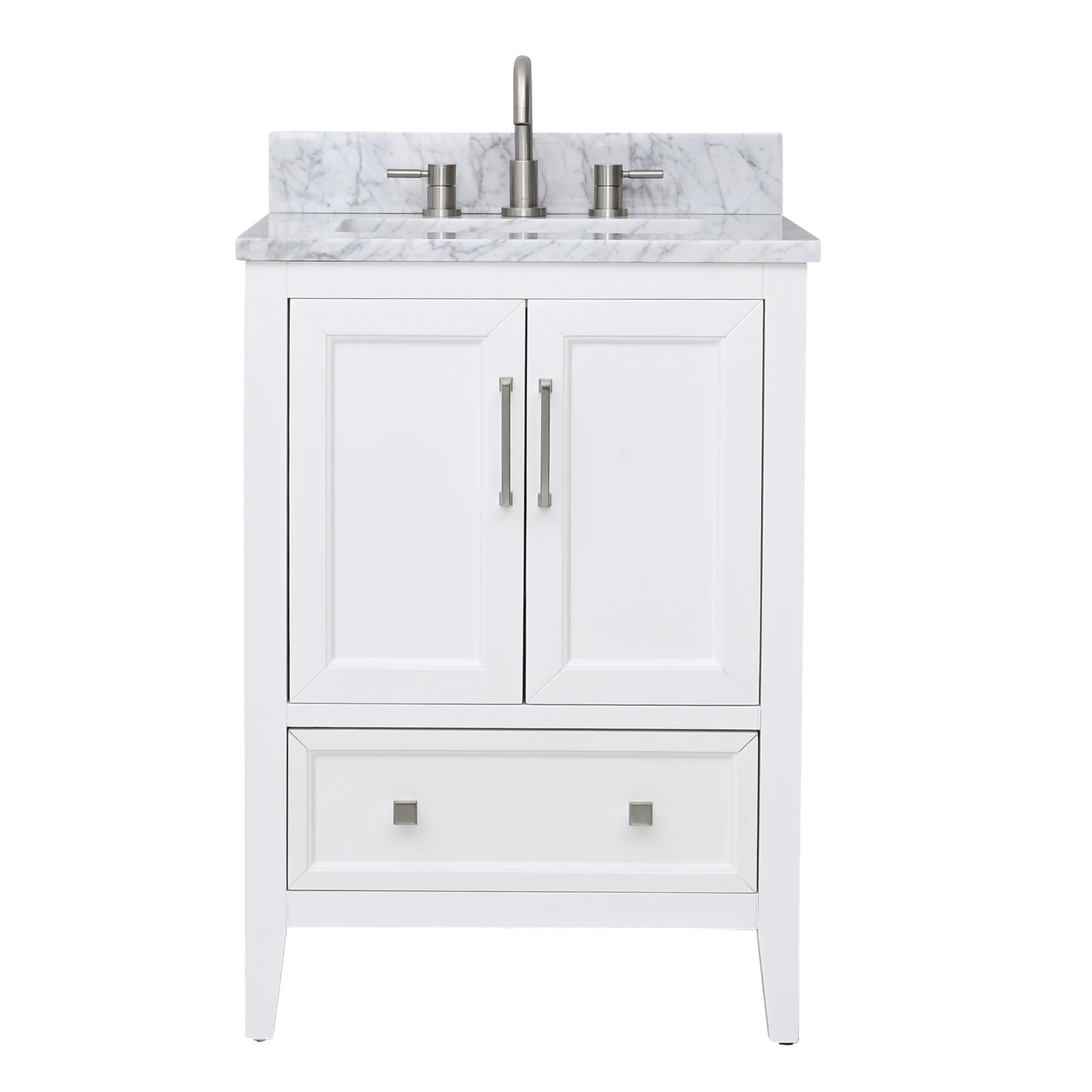 Murrieta 25'' Single Bathroom Vanity, White, 25"