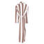 100% Cotton Velour Mid-Calf Bathrobe with Pockets-75051848