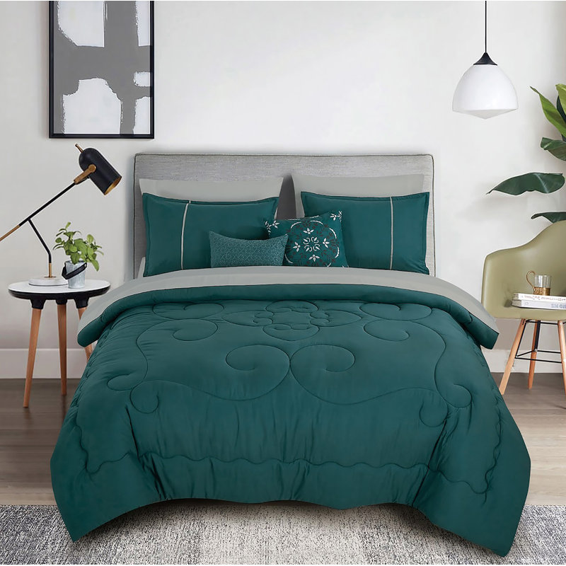 Ensemble d'édredon 9 pièces Bed-in-a-Bag Soft Bedding, Grand édredon et 8 pièces supplémentaires