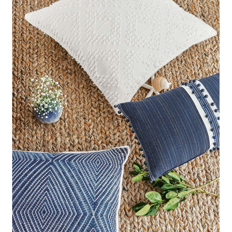 Mykonos Square Pillow Cover & Insert, 22"H x 22"W