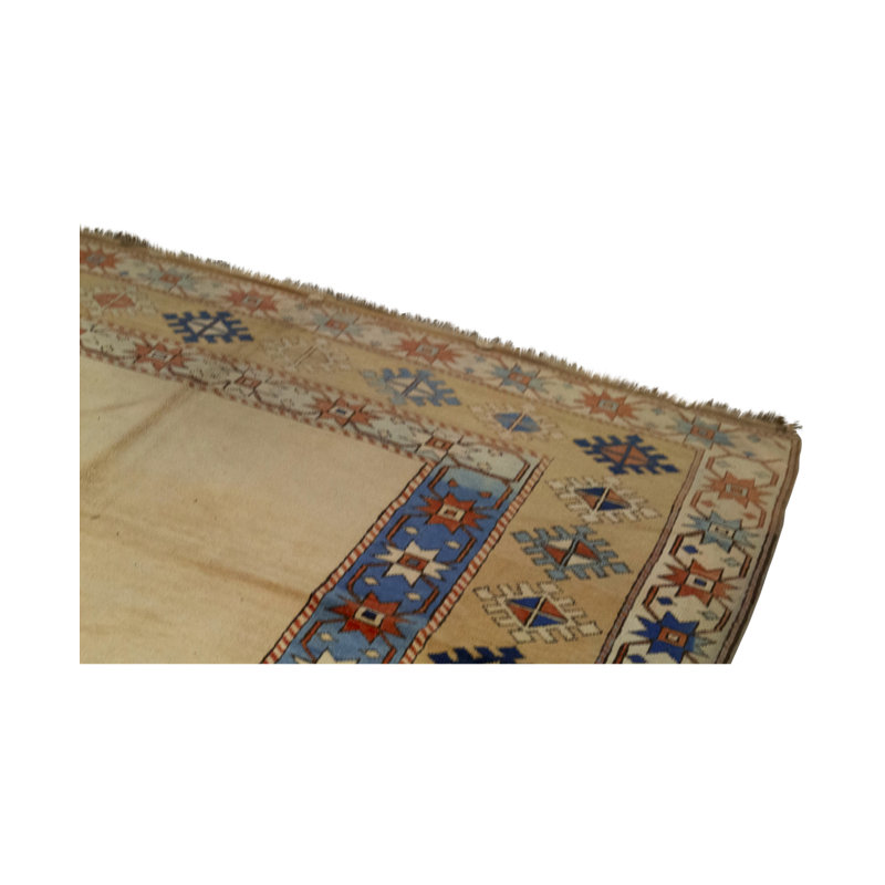 Hand-Knotted High-Quality Beige and Beige Area Rug