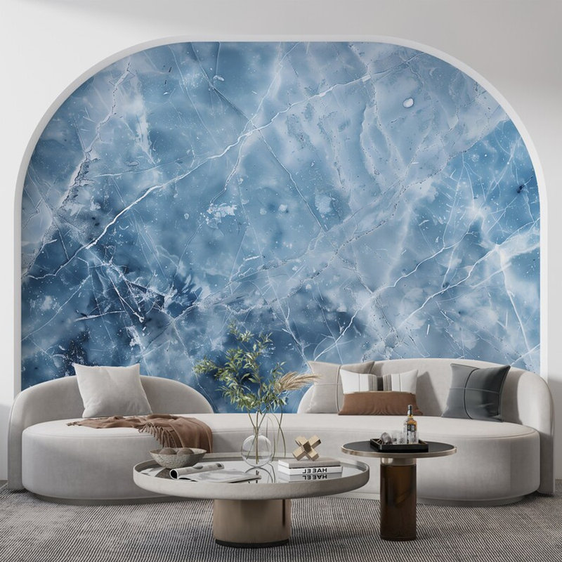 Arctic Crystal Blue Marble, 204" L x 114" W
