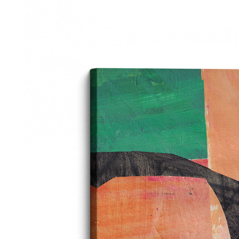 «Collage Flower Field VII» par Lindsey Newman, reproduction d'art sur toile, H 12 po x l 12 po
