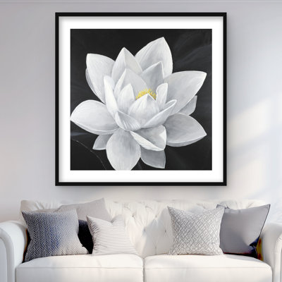 Overhead View of a Lotus Flower - Romantic Bedroom Print