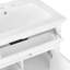 Meuble-lavabo de salle de bain avec tiroir rabattable, 2 tiroirs standard et tablette réglable-882346928