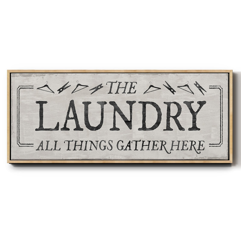 Laundry Gathers- Framed Canvas