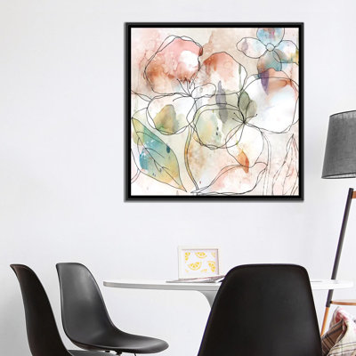 "Floral Flow I" par Carol Robinson - reproduction d'art sur toile tendue