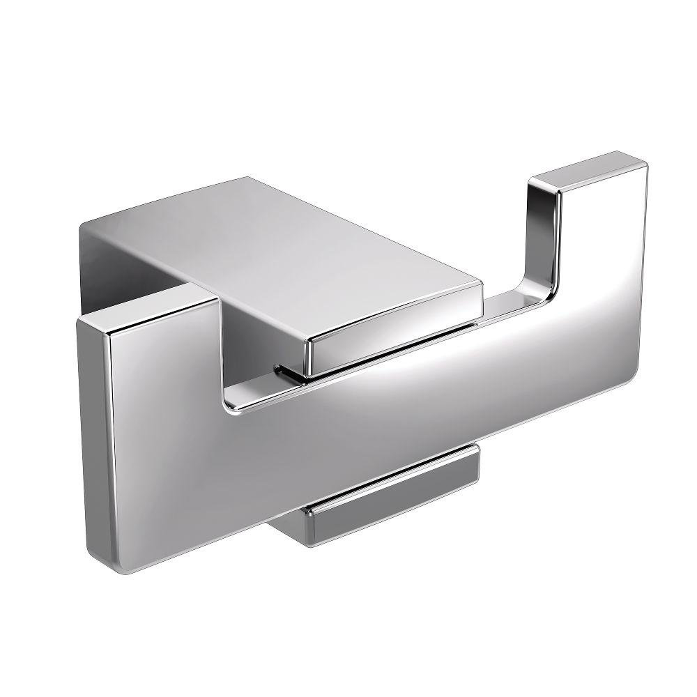 Kyvos Wall Mounted Double Robe Hook Moen 