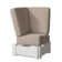 Chaise de patio avec coussins Cherin