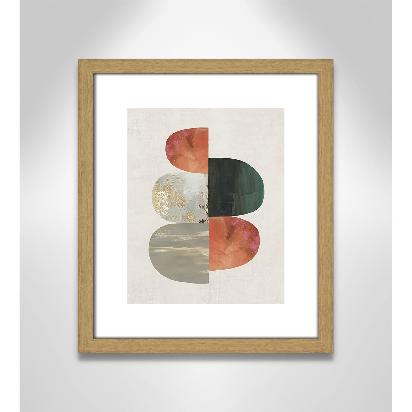 Evolving Energy II by Tom Reeves - Print, 15" H x 13" W, Framed Print, Beige