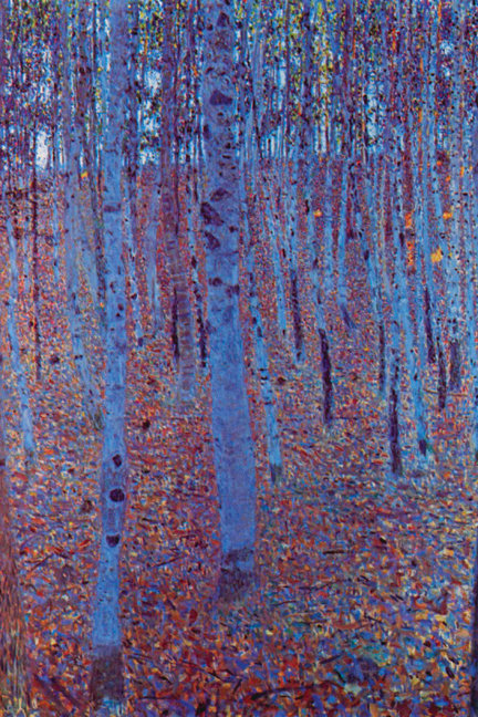 " Beech Forest " by Gustav Klimt, 20" H x 30" W x 1.5" D