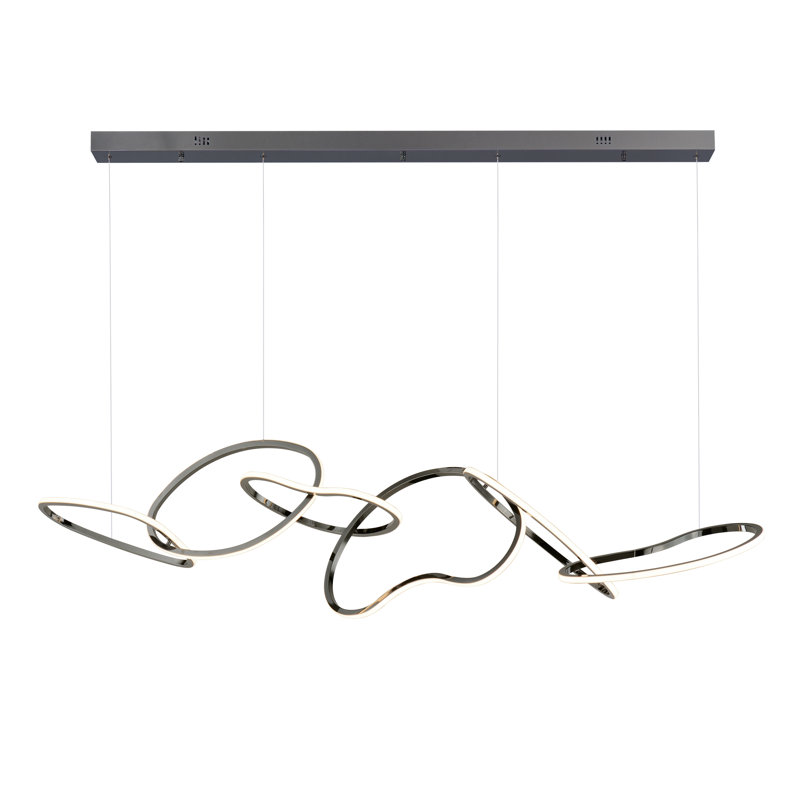 Luminaire suspendu 1 lumière DEL Coeyn Coeyn, Noir chromé
