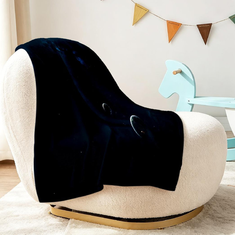 Jeté en flanelle bleue ultra douce, Jeté 30 po x 40 po