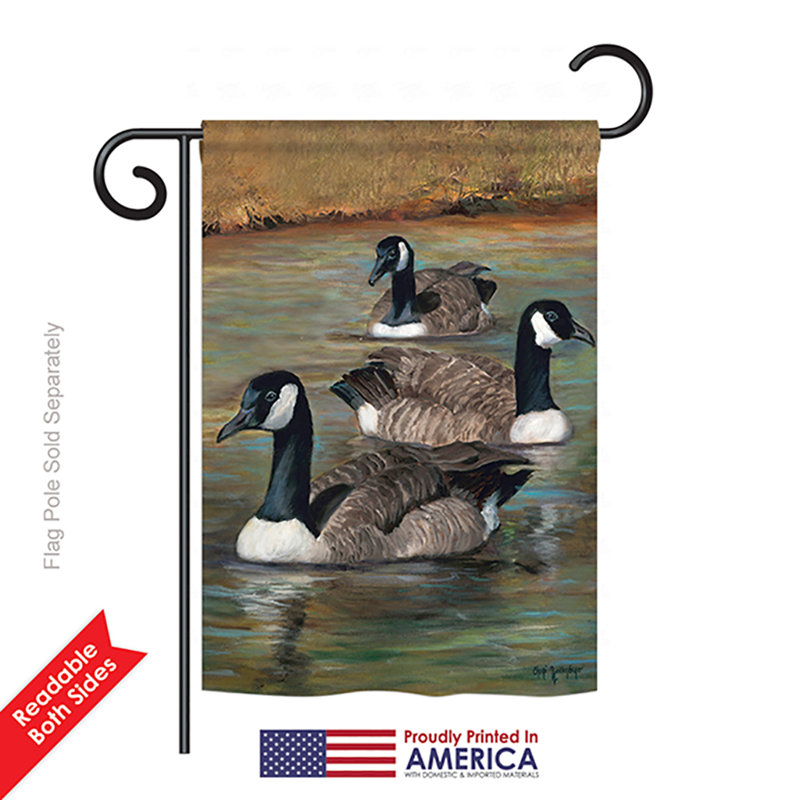 Drapeau de jardin en polyester 1,54 x 1,08 pi Elisia