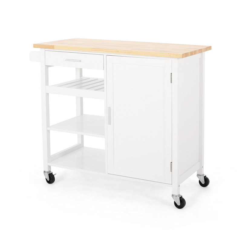Kitchen Cart(No Include Stool), White