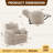 Oversized 54" Faux Fur Power Recliner Chair with Adjustable Lumbar Support & USB Charging Port-1285595410
