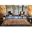Tapis décoratif floral brun tissé-1537965553