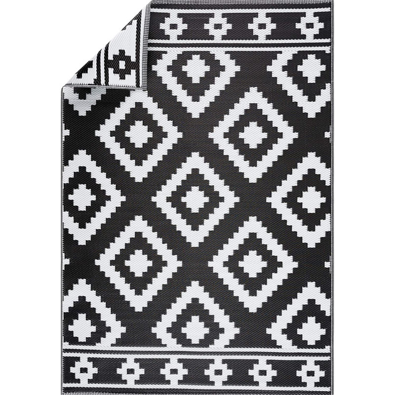 Hulmeville Southwestern Indoor / Outdoor Rug, Rectangle 6' x 9'
