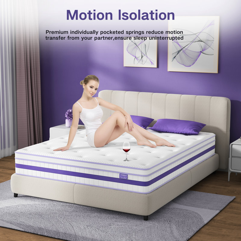 12" Hybrid Memory Foam Mattress in a box, Twin