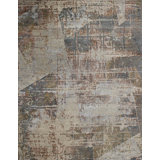 Contemporary One-of-a-Kind Rectangle 9'1" X 11'10" Hand Knotted Area Rug