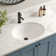 DeerValley Symmetry 18" X 15" Oval Vitreous China Undermount Bathroom Sink with Overflow