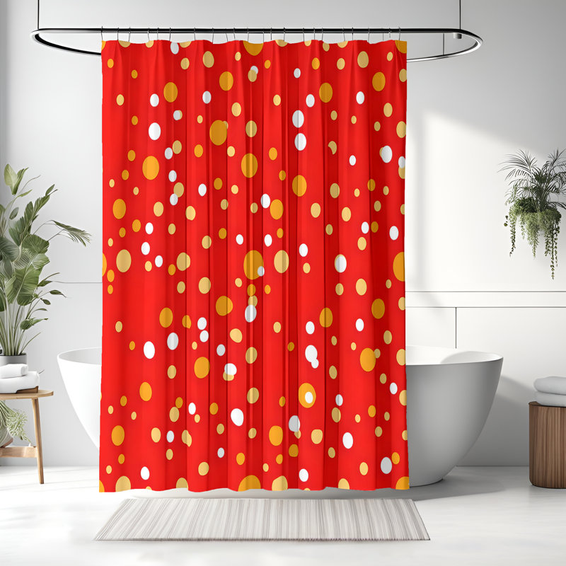 Rideau de douche avec tapis de bain, H 72 po x l 70 po
