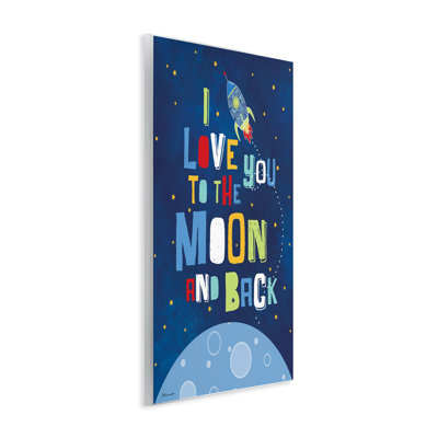 I Love You Moon and Back Rocket Ship, plaque murale