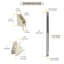 60EC7E718E234A6CAD01B30358FE151E Équilibre de rainure de fenêtre d'une longueur de 25 po avec guide inférieur en aluminium 60-500a et guide supérieur en 60-507a