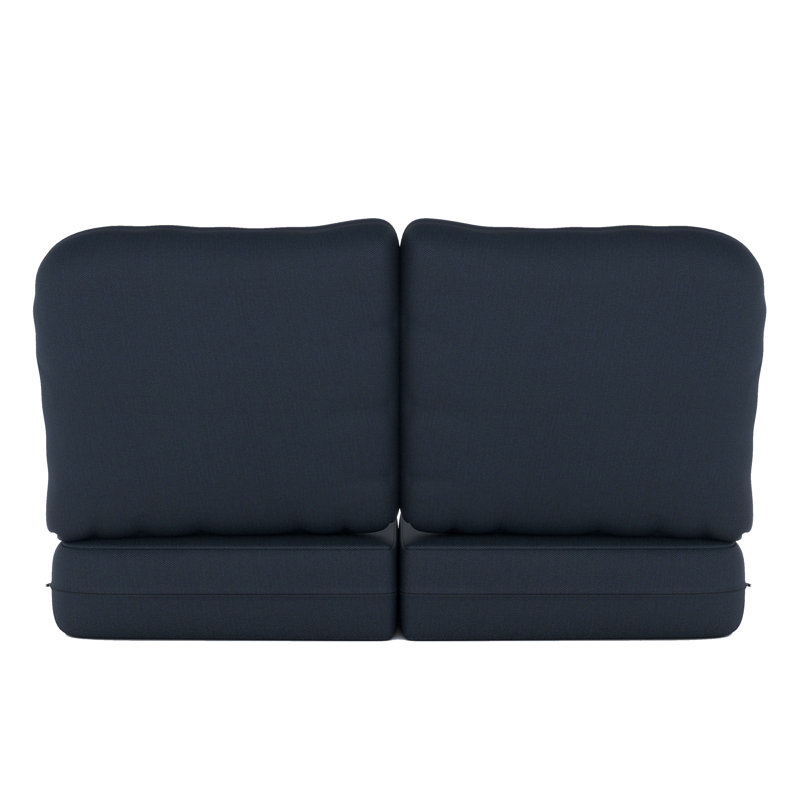 Indoor/Outdoor Sunbrella® Seat/Back Cushion, Canvas Navy Sunbrella® Canvas