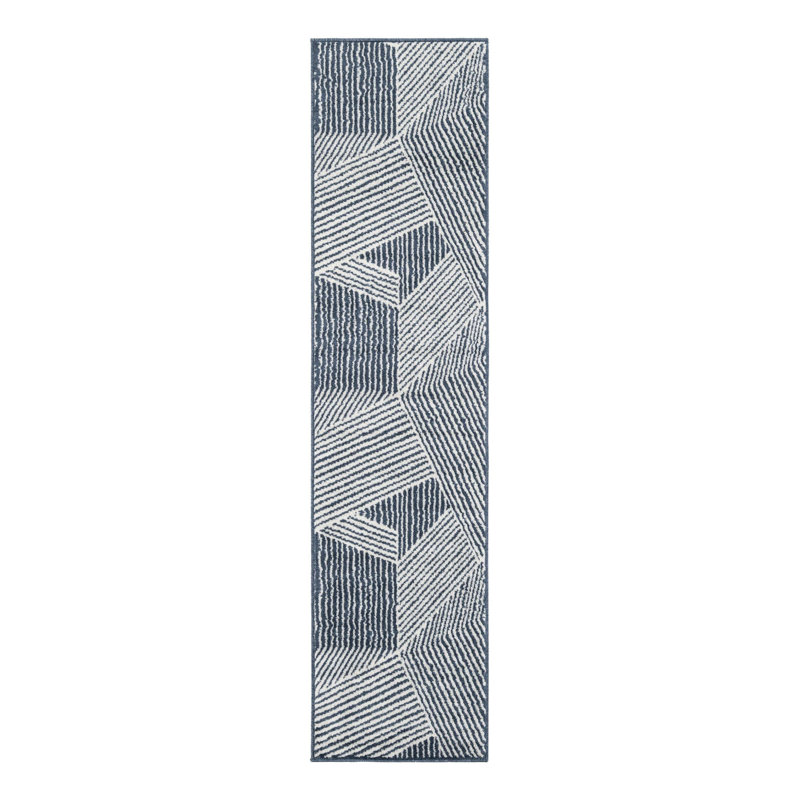 Tapis Latitude Run® Orkla Nikolis bleu, Tapis de couloir 2 pi x 8 pi