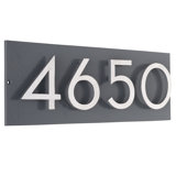 Floating 1-Line Wall Address Plaque