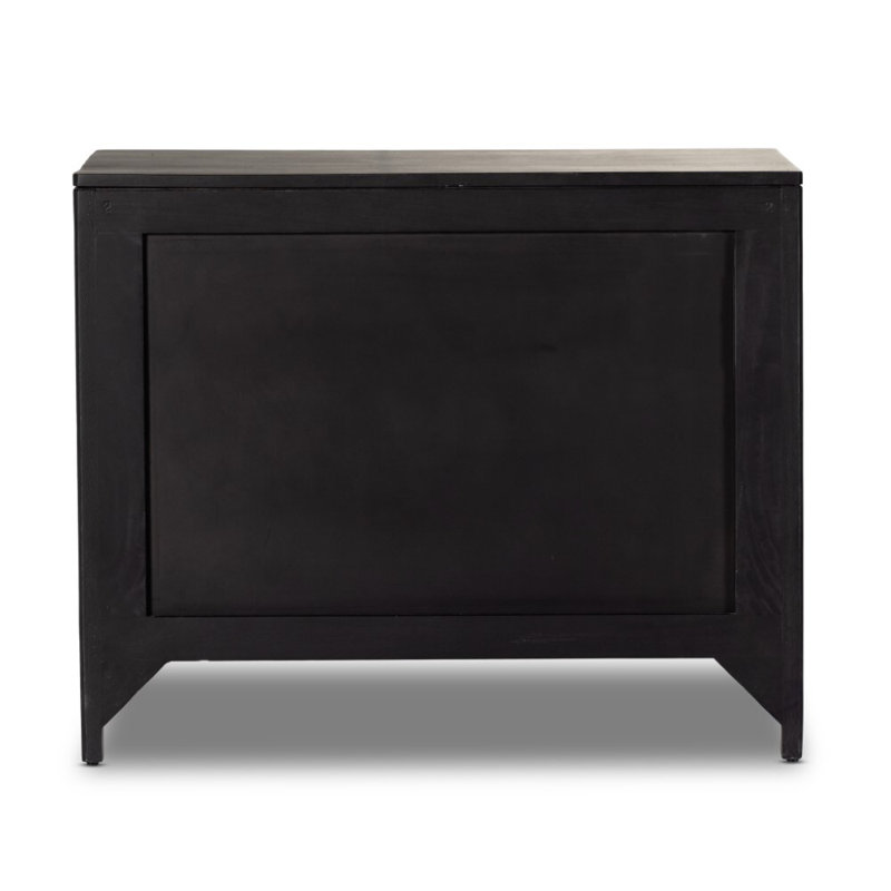 Sydney Large Nightstand, Black/Natural