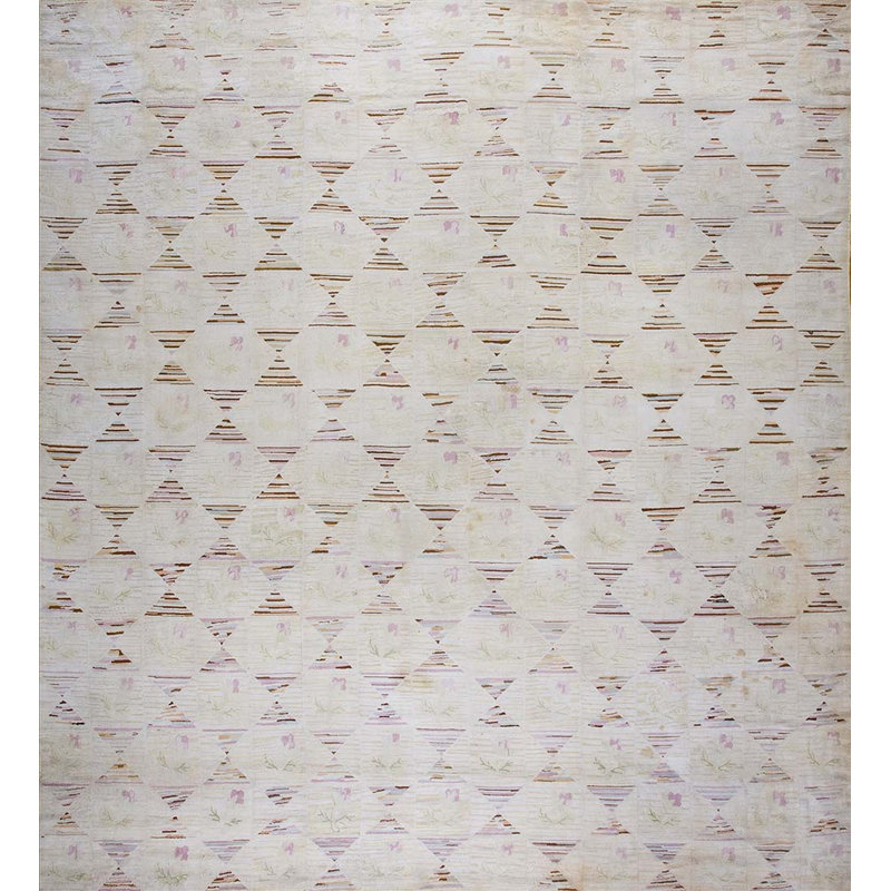 Tapis en laine crocheté American Antique