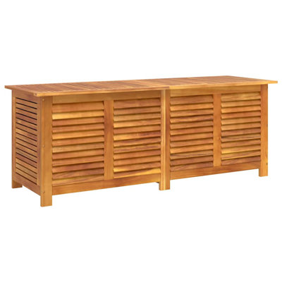 Water Resistant Acacia Solid Wood Deck Box in Brown by VidaXL